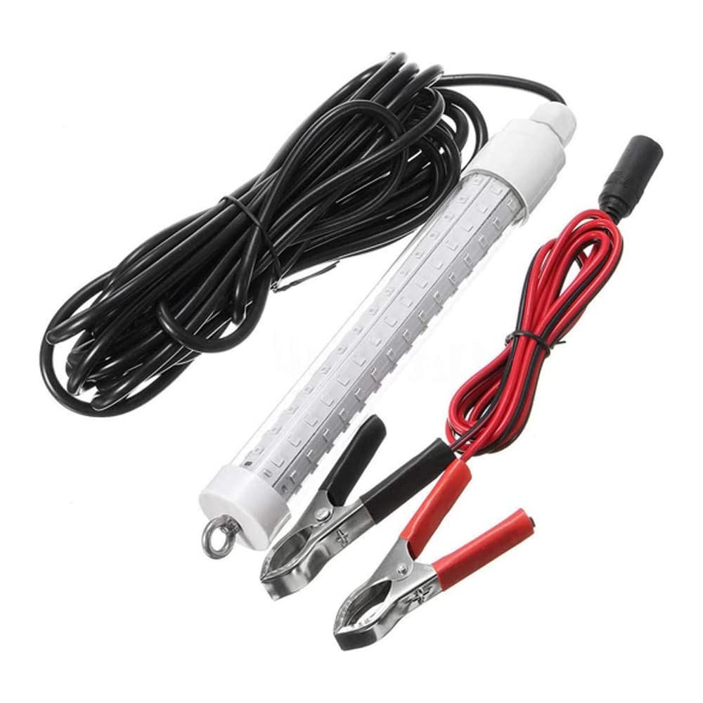 ZONADAH 12V 10W LED Underwater Submersible Fish Light (Green) Night Fishing Crappie Shad Squid Boat Kayak Canoe Fishing Bait