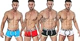 PINKHERO Men's Stretch Cotton Boxer Briefs Underwear L ( pack of 4 )