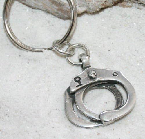 HANDCUFF CUFF POLICE COP KEYCHAIN Key Chain Ring