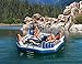 Intex Pacific Paradise Relaxation Station Water Lounge 4-Person River Tube Raft