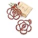 Fashion Jewelry Inspired Designer Rhinestone Crystal Camellia Chunky Flower Stud Earrings Women Gift