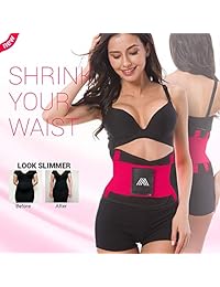 Cinturón de soporte de espalda ajustable para mujer   Cinturón elástico abdominal para entrenamiento de abdominales   Correa de neopreno para adelgazar el cuerpo para pérdida de peso y sudor