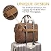 Briefcase for Men,Messenger Bag for Men,15.6inch Laptop Lugagge Carry On Tote,Canvass Computer Large Satchel Shoulder Bags,Vintage Leather Handbag Waterproof for Travel Brown
