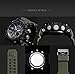 KXAITO Men's Sports Outdoor Waterproof Military Watch Date Multi Function Military LED Alarm Stopwatch