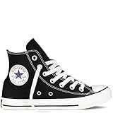 Converse Unisex Chuck Taylor All Star High Top Sneakers Black/White (8.5 B(M) US Women / 6.5 D(M) US Men, Black/White)