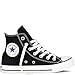 Converse Unisex Chuck Taylor All Star High Top Sneakers Black/White (8.5 B(M) US Women / 6.5 D(M) US Men, Black/White)
