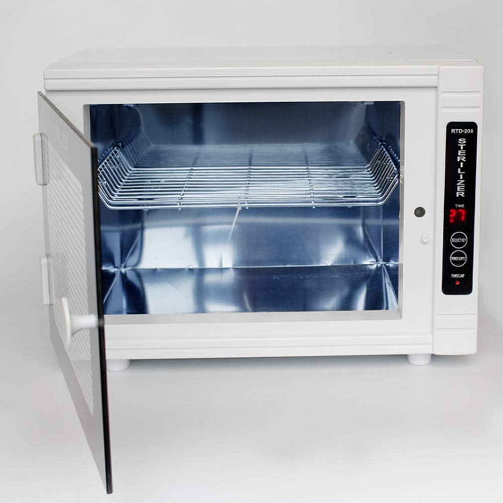 Soiiw 110V Home Cabinet Room Temperature S~teril-izer Equipment Timer Settings for Tableware/Baby Bottle/Underwear/Toothbrush/Beauty Tools/Jewelry/M~Asks: Beauty