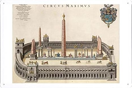 Amazon チルコ マッシモのティンサイン 金属看板 ポスター Tin Sign Metal Poster Of Circus Maximus アートフレーム ポスター オンライン通販