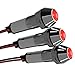 INTERACTIVIA 3 Pack Red 12V DC Chrome Housing 8mm 5/16