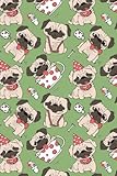 Journal Notebook Funny Pugs Pattern 12: 110 Page Plain Blank Journal For Drawing, Writing, Doodling In Portable 6 x 9 Size. (Noteworthy Series Unlined) (Volume 32) by