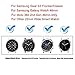 Compatible Samsung Gear S3 Frontier/Samsung Galaxy Watch 46mm Bands,22mm Silicone Breathable Replacement Strap Quick-Release Pin for Gear S3 Frontier Smart Watch (Black-Red)