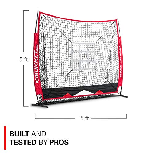 Rukket 5x5 Baseball & Softball Net Practice Hitting, Pitching