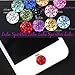 10 Rhinestone Bling Crystal Diamante Home Button Stickers fits Apple ipad air iPhone 6 5/5s 4/4s 3g 3gs iPod Touch 4 Plus Free Stylus