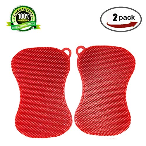 Homsolver Heavy Duty Multi-Use Cleaning Sponges Crub - Non-Scratch
Magic Eraser Sponge - Scrubbing Dish Sponges Use for Kitchens,
Bathroom, Car & Odor Free (2 Pack Red) Homsolver Heavy Duty Multi-Use Cleaning Sponges Crub - Non-Scratch
Magic Eraser Sponge - Scrubbing Dish Sponges Use for Kitchens,
Bathroom, Car & Odor Free (2 Pack Red)