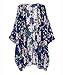 Fire Loli Women's Flower Tassels Shawl Cardigan Chiffon Kimono Cardigan Coats Jackets