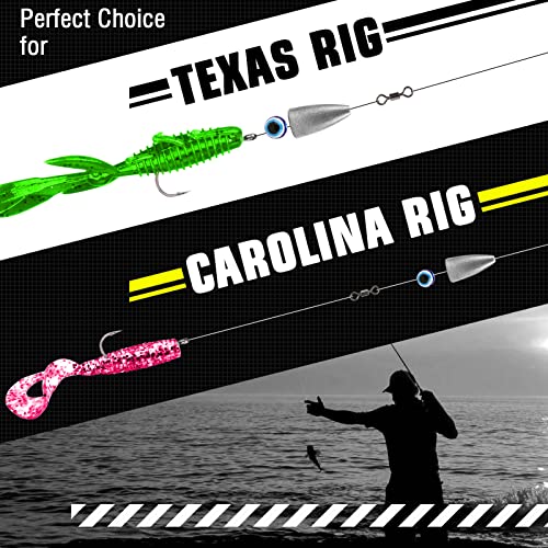 AMYSPORTS Bullet Drop Weights Sinkers Kit Saltwater Removable Fishing