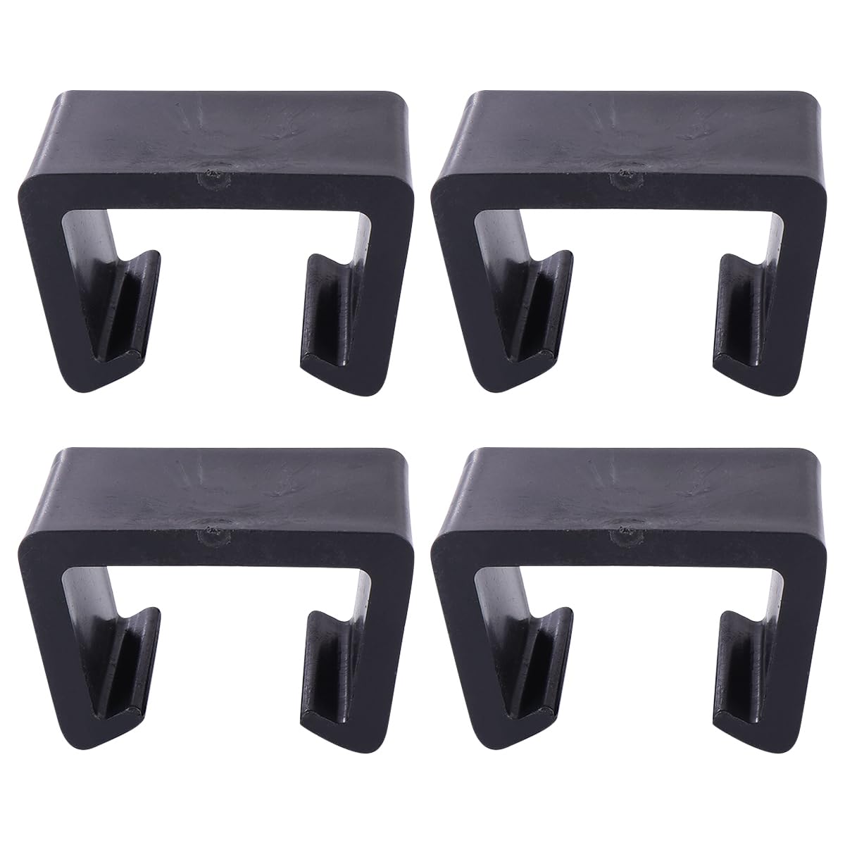 Hemobllo 4pcs Black Rattan Furniture Clips, Sectional Connector, Wicker Furniture Chair Fasteners Clips, Furniture Alignment Clips for Rattan Chairs Garden Couch Furniture