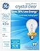 GE Lighting 78796 Energy-Efficient Crystal Clear 43-Watt (60-watt replacement) 750-Lumen A19 Light Bulb with Medium Base, 2-Pack