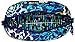 Vera Bradley Women's Cotton Large Zip Cosmetic Makeup Organizer Bag, Katalina Blues, One Size