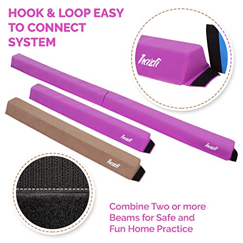 Hazli Folding Gymnastics Balance Beam for Home Practice - Kids 8FT Balance Beams for Gymnastic