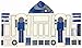 Jay Franco Classic Cotton Hooded Bath/Beach/Pool Towel, Star Wars R2D2