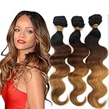 Beauty Forever Hair Peruvian Ombre Virgin Hair Body Wave Hair Weave 3pieces /Lot Bundles 100% Human Virgin Hair Extensions 95-100g/pc (1b#/4#/27#)