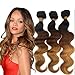 Beauty Forever Hair Peruvian Ombre Virgin Hair Body Wave Hair Weave 3pieces /Lot Bundles 100% Human Virgin Hair Extensions 95-100g/pc (1b#/4#/27#)