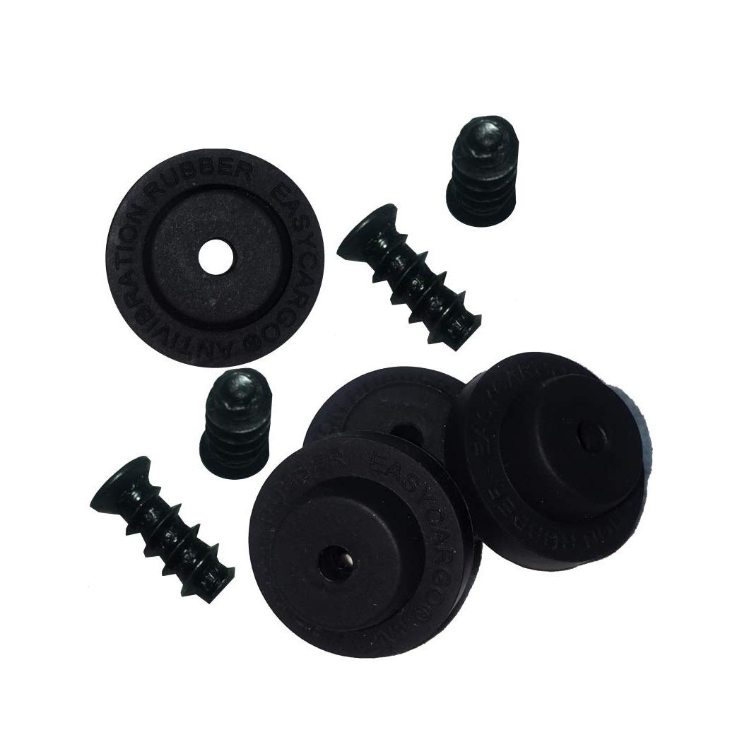 Easycargo Fan Anti Vibration Pads, Fan Damper for Noise Reduction, Silicone Damper for Low Noise Fan 40mm, 50mm (Black 16-Pack)