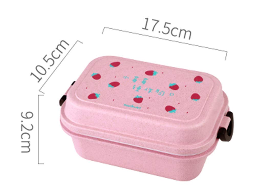 Caja De Almuerzo Lonchera Japonesa Linda De Dos Pisos Corazón Para ...