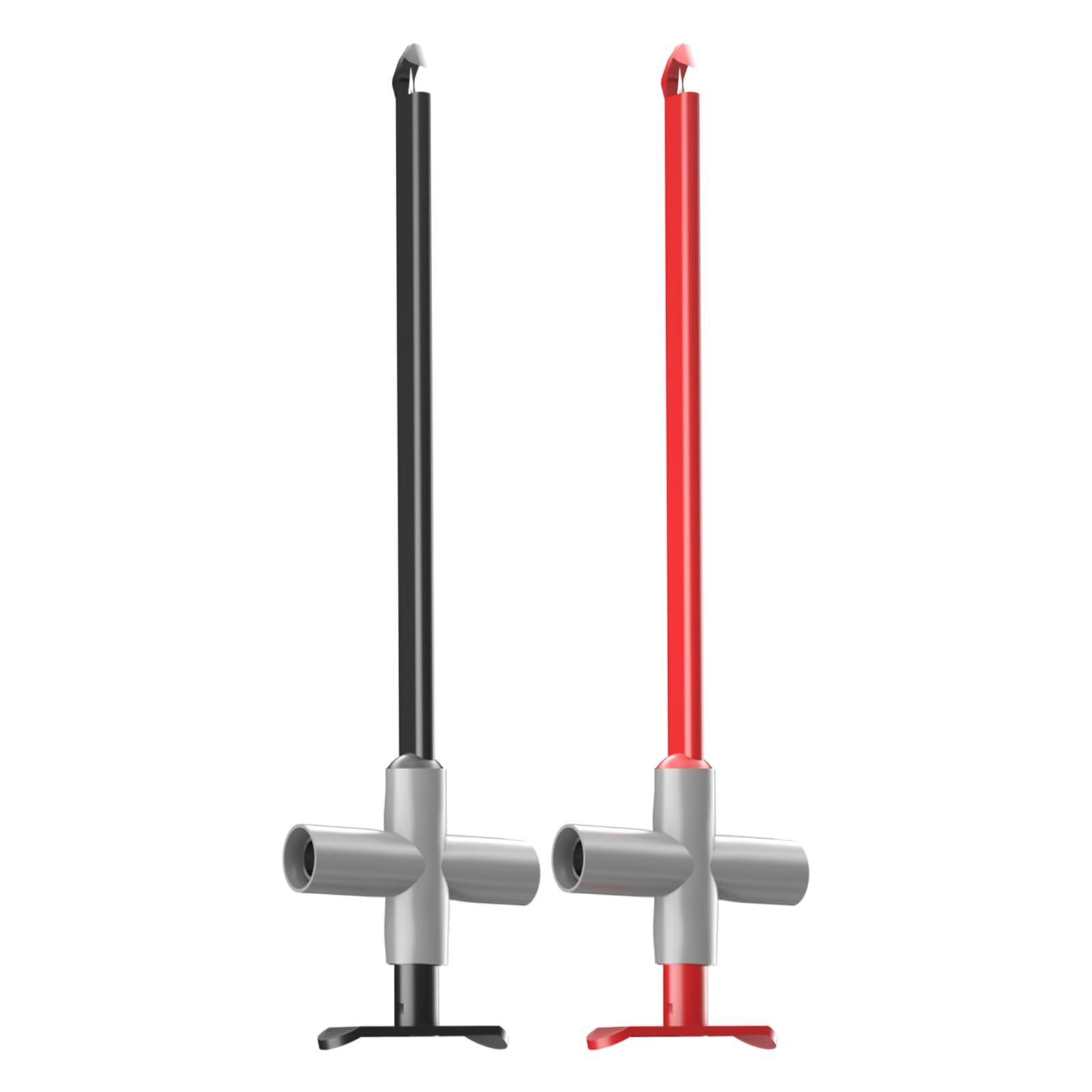 Cleqee 2PCS Puncture Probes Wire Piercing Test Clips Multimeter Piercing Probes Automotive with 4mm Female Sockets for Car Repairing, Multimeter Testing, Diagnostic Tester