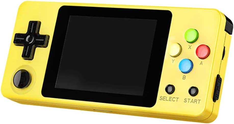Solovley Handheld Game Console Kids Adults, LDK Game Screen by 2.7 Thumbs Mini Palm Pilot Nostalgia Console Children Retro Console Mini Family TV Video (Yellow)