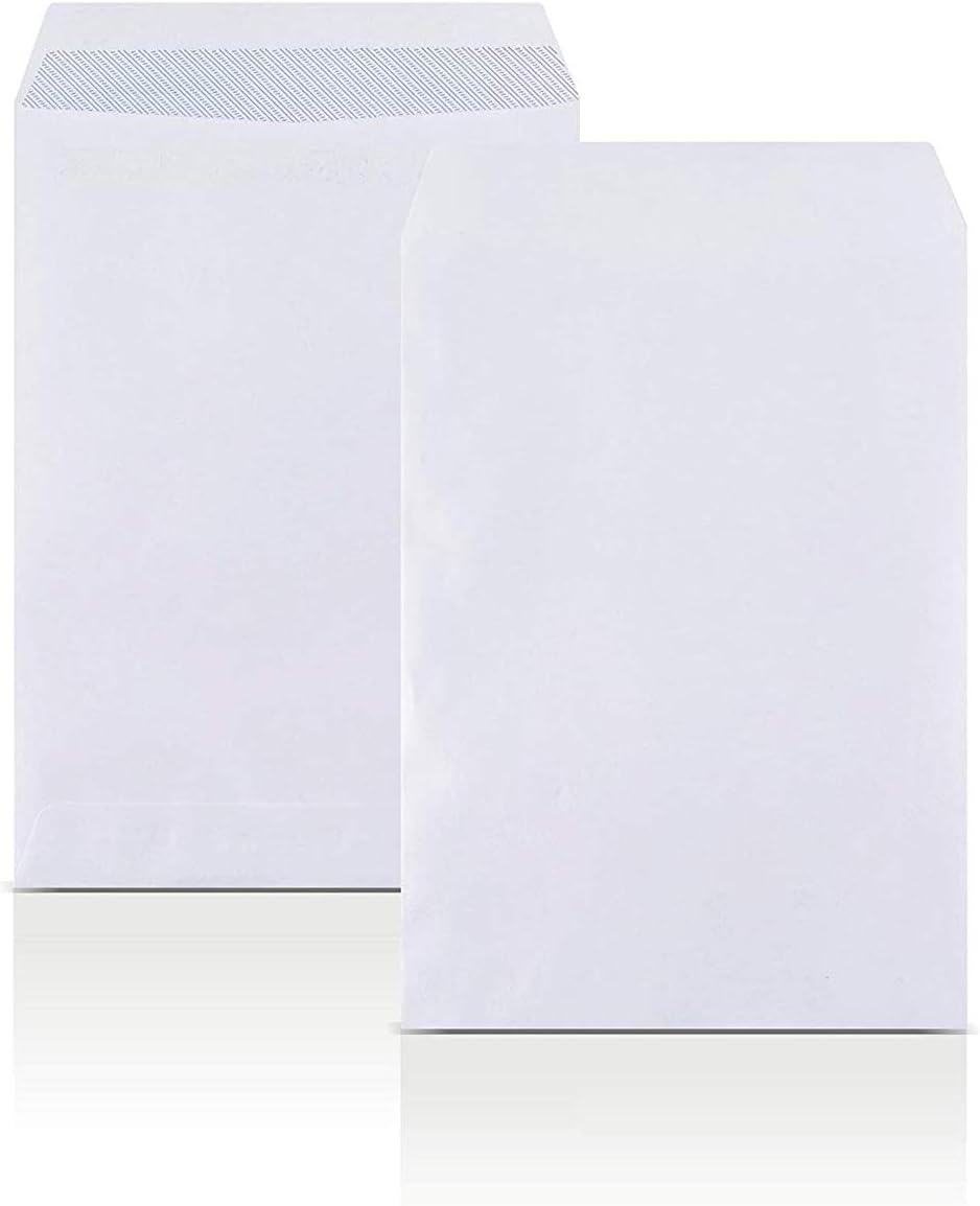 Evour C5/A5 Self-Seal Envelopes, 229×162 mm, 90 GSM, No-Window White Pocket