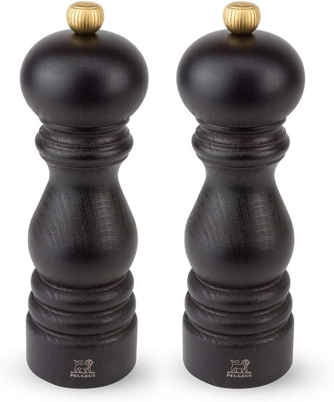 Peugeot Paris Duo u'select Salt & Pepper Mill Set 18cm, Wood, Chocolate
