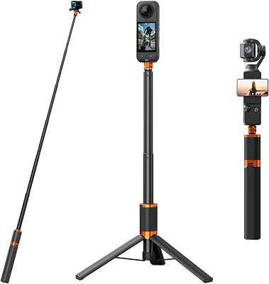 2 in1 Action Kamera Unsichtbarer Selfie Stick Stativ