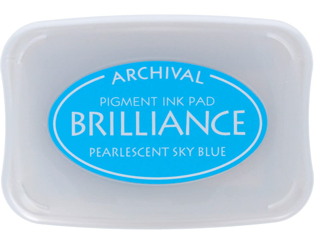 Tsukineko Brilliance Ink Pad, Pearlescent Sky Blue,BIP38 — image 1
