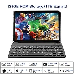 2023 Newest 2 in 1 Tablet, 10 inch Tablet, 128GB
