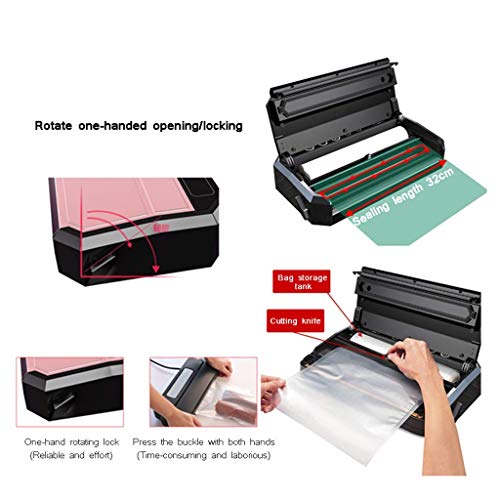 CCJW Vakuumierer Vakuumierer, Maschinen Vac-Verpackungsmaschine mit Einbau-Cutter Rolltasche Lagerung kshu – Bild 6
