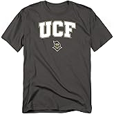 University of Central Florida Arch Logo Unisex Adult T Shirt, Charcoal, Large