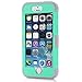 iPhone 5S Case,iPhone SE Case,Apple iPhone 5 Case,Fetrim Three Layer Defender Shockproof Drop Proof High Impact Hybrid Armor Silicone Rugged Case Protective Cover for Apple iPhone 5 5S (Green Gray)