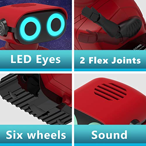 GILOBABY RC Robot Car, Remote Control Robot with Shine Eyes, Dance Moves, Christmas Gift for kids Bo - //coolthings.us