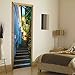 Fymural 3D Retro Stone Step Door Wall Mural Wallpaper Stickers Vinyl Removable Decals for Home Room Decoration 30.3x78.7
