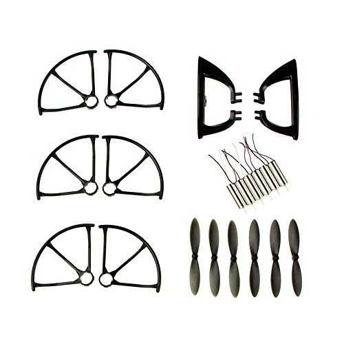 Coolplay® MJX X800 Quadcopter Black Full Set Replacements Accessories Motors & Propellers & Landing Skid Protectors & Blade Frame for MJX RC Quadcopter Coolplay® MJX X800 Quadcopter Black Full Set Replacements Accessories Motors & Propellers & Landing Skid Protectors & Blade Frame for MJX RC Quadcopter