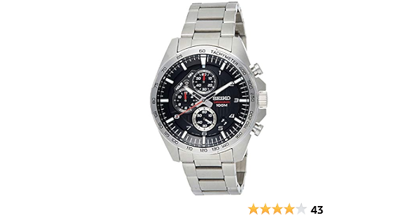 Seiko Mens Chronograph Quartz Watch with Stainless Steel Strap SSB319P1 :  Amazon.com.au: Clothing, Shoes \u0026 Accessories
