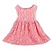 Gotd Summer Kids Baby Girls Floral Sleeveless Princess Dress Vest Clothes (3T, Pink )