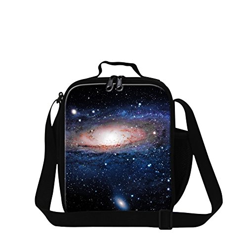 CrazyTravel Space Insulated Lunch Box sacks Bag With Shoulder Strap For Baby Boy Girl Adult Work