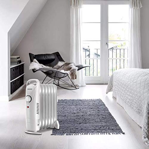 Homeleader Oil Filled Radiator Heater, Portable Overheating Protection Oil Heater, for Home and Office, White - Thumbnail 7