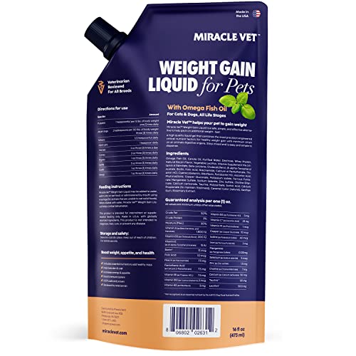 MIRACLE VET 2in1 Weight Gain And Recovery Bundle For Dogs 32 Oz