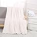 YOU SA Super Soft Shaggy Faux Fur Blanket Ultra Plush Decorative Throw Blanket 51''x63'', White