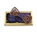 JUSTSWAG Amzchoice Classic Handmade Mens Wood Bow Tie with Matching Pocket Square Sets (1)
