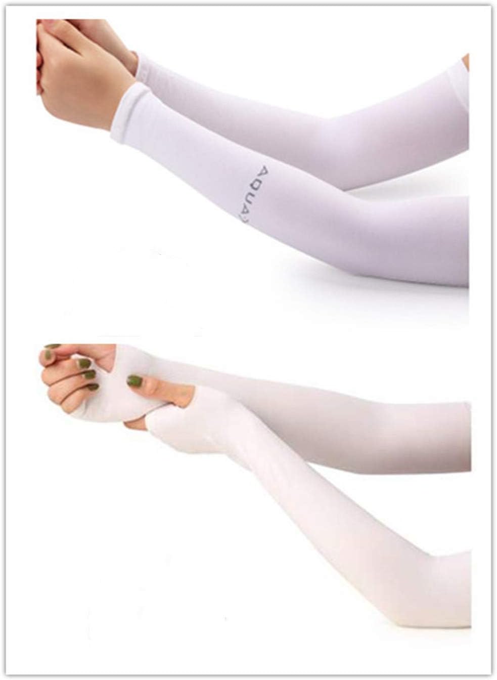 UV Sun Protection Cooling Arm Sleeves for Men Women, Cooler Protective Sleeves to Cover Arms，2 Pair